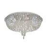 Bijoux 10 Lamp Chrome Ceiling Light With Crystal Trimmings