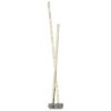 Chrome And Clear Crystal Trim 2 Light Led Column Floor Lamp