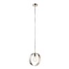 Hoop 1 Light Ceiling Pendant Light In Brushed Nickel