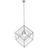 Kamloops Multi Box Chandelier Ceiling Light In Silver Nickel