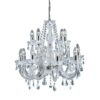 Marie Therese 12 Lamp Chrome Crystal Chandelier Ceiling Light