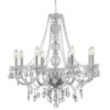 Marie Therese 8 Lamp Clear Chandelier Ceiling Light