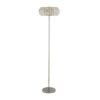 Marylin 3 Bulb Floor Lamp In Chrome With Crystal Glass