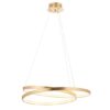 Scribble Ring Ceiling Pendant Light In Opulent Gold Leaf