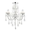 Tabitha 3 Lights Semi Flush Ceiling Light In Polished Chrome