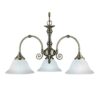 Virginia Antique Brass 3 Light Ceiling Light