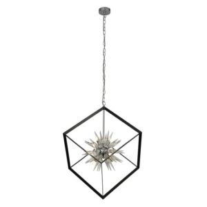 Stellar 6 Lights Ceiling Pendant Light In Black