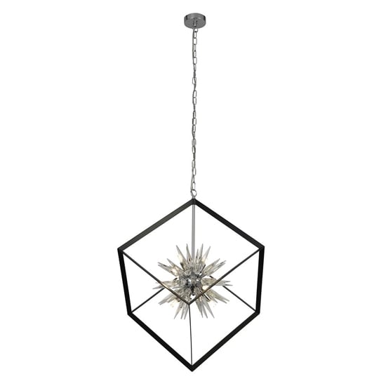 Stellar 6 Lights Ceiling Pendant Light In Black