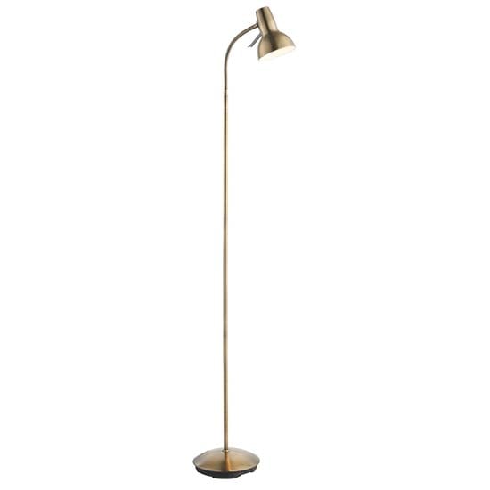 Agen Metal Task Floor Lamp In Antique Brass