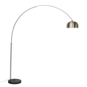 Arc lamp steel metal shade 33 cm adjustable – XXL