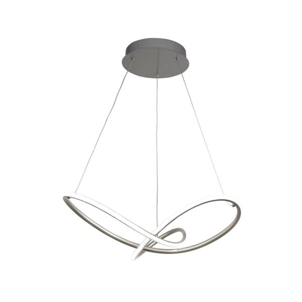 Magic LED Ceiling Pendant Light In Satin Silver